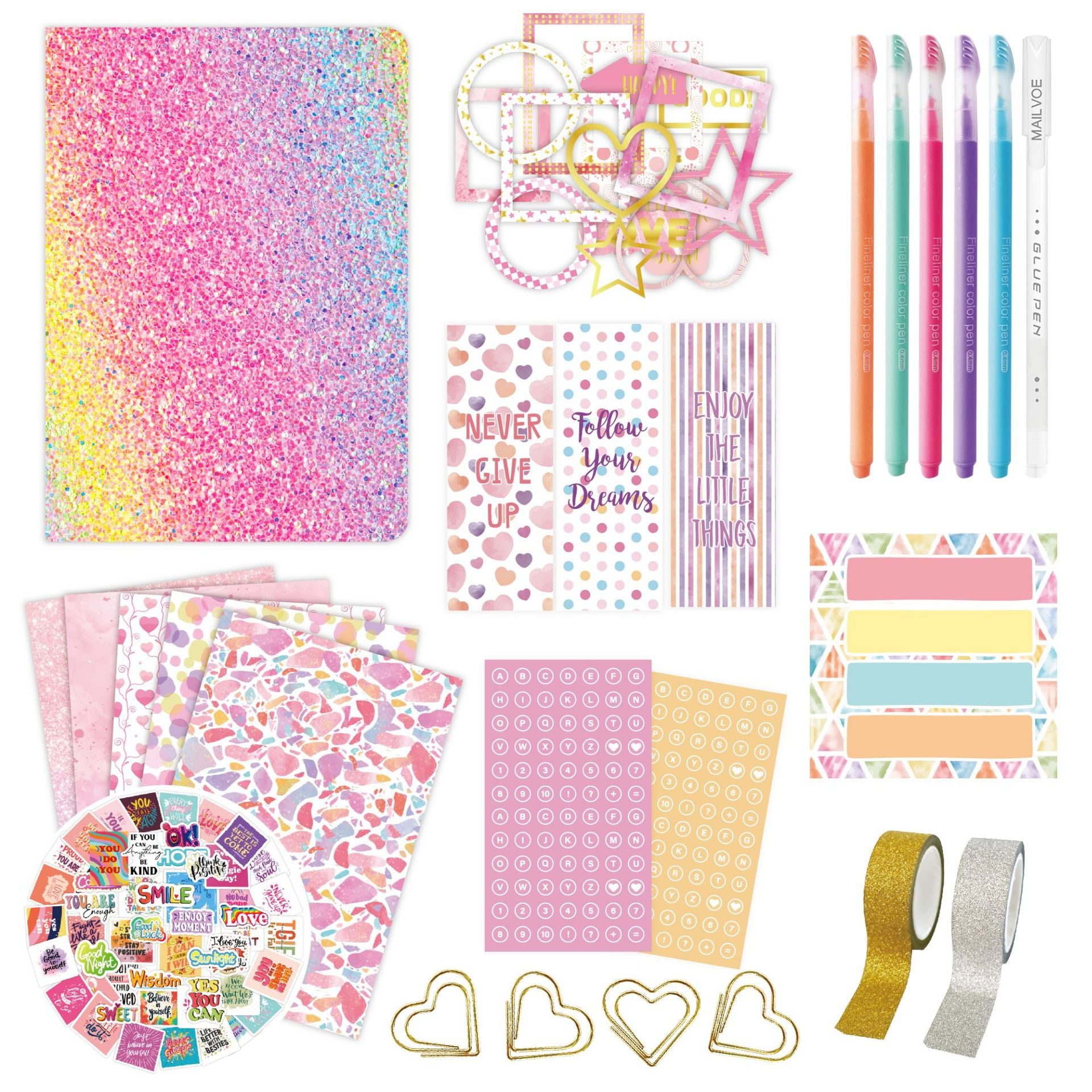 Set de Diario Creativo con Accesorios