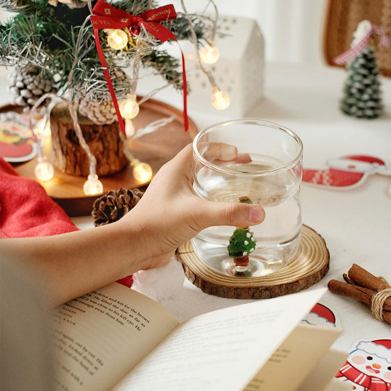 Vaso de vidrio con árbol navideño - Dressygt