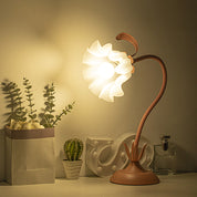 Lámpara de escritorio en forma de flor