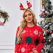 Suéter navideño rojo