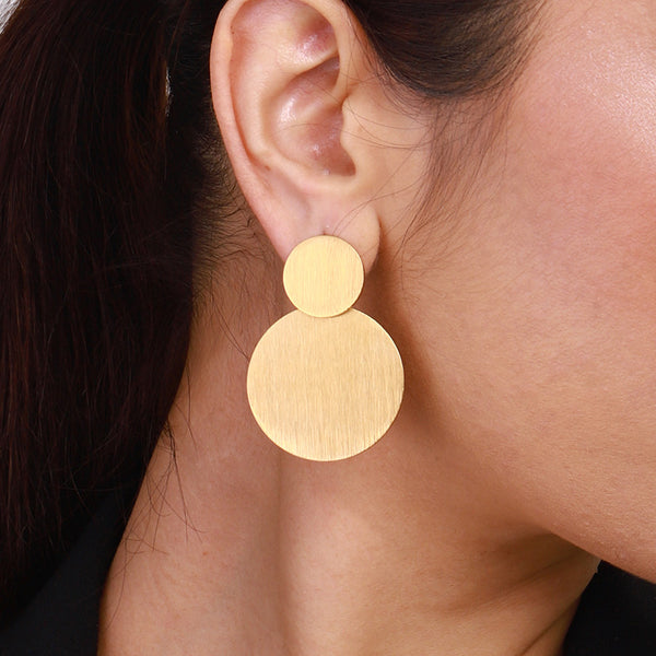 Aretes colgantes de círculos