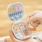 Pastillero de viaje con 4 divisiones