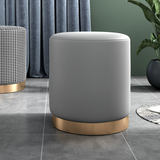 Taburete elegante con forma de cilindro
