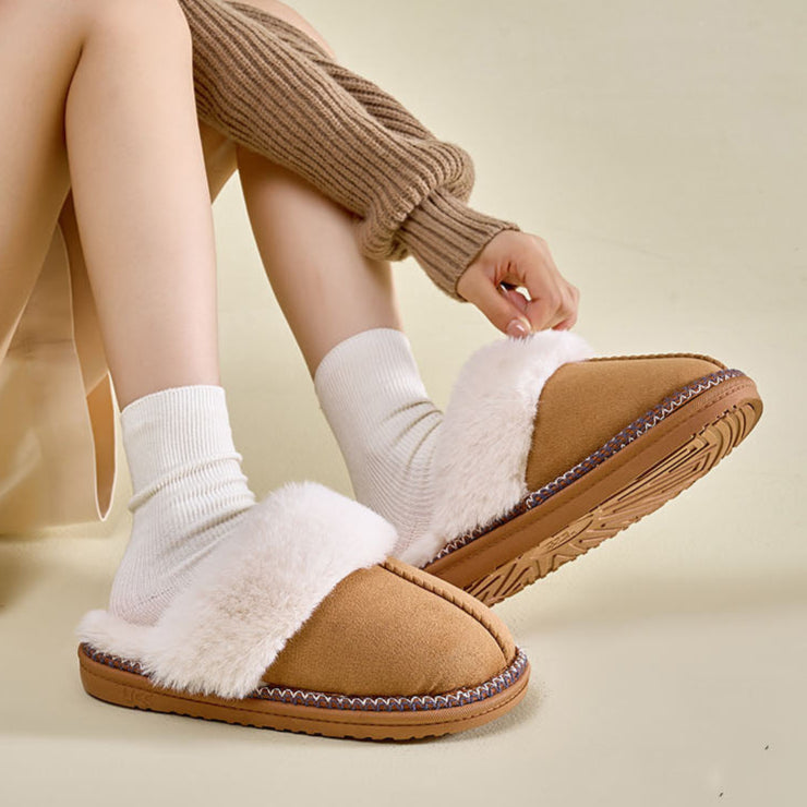 Pantuflas con peluche