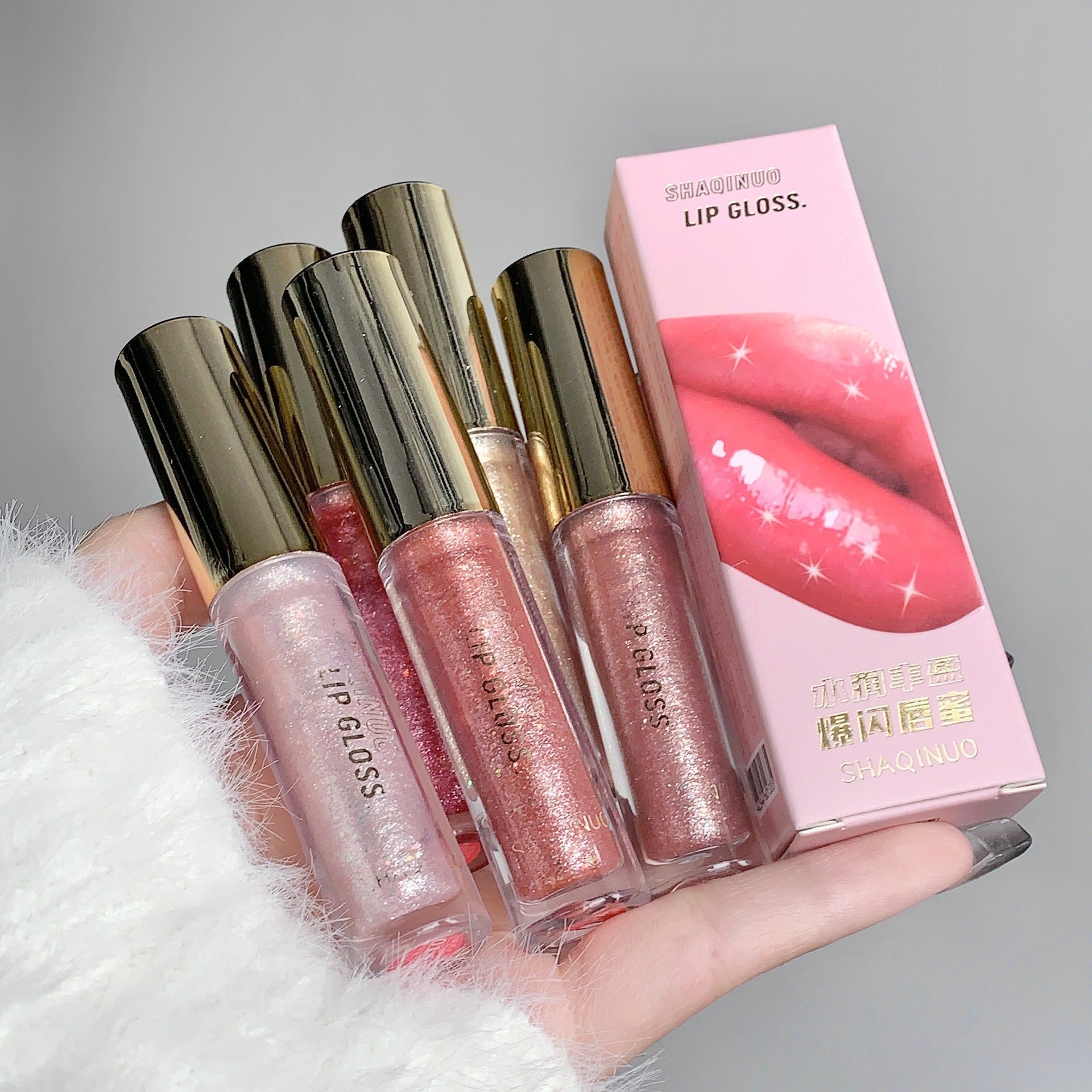 Lip gloss con glitter efecto cristal - Dressygt