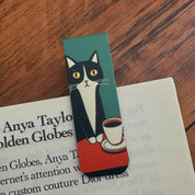 Separadores de libros magnéticos con gatos
