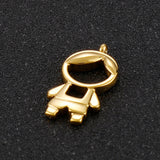 Collar con dije de niño dorado