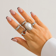 Set de 5 anillos perla - Dressygt