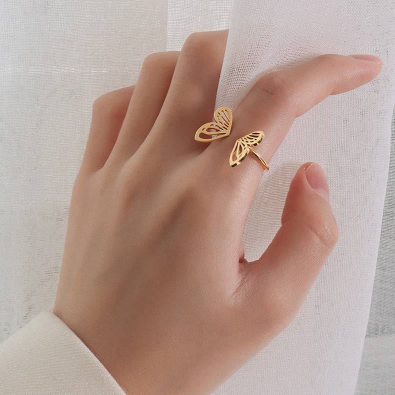Anillo con diseño de mariposa - Dressygt