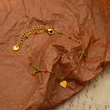 Pulsera de colores de estrella y luna