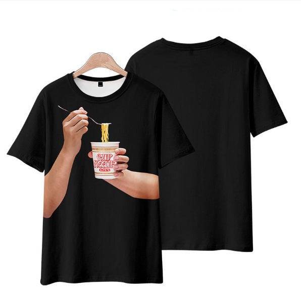 T-shirt de vaso de fideos