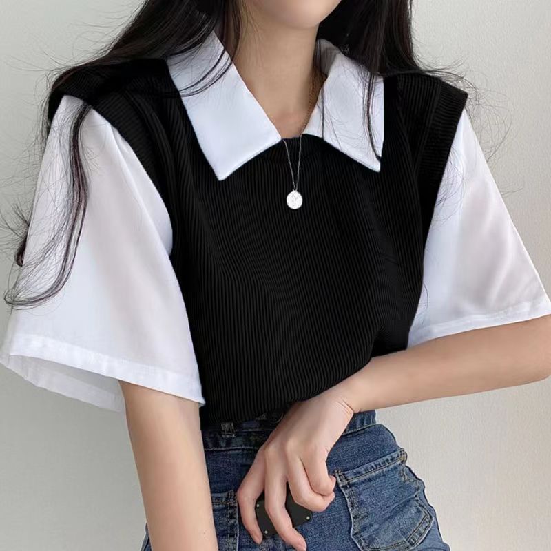 Blusa classy con cuello v - Dressygt