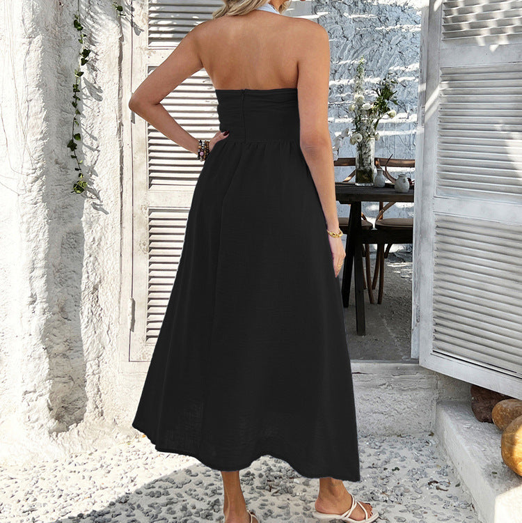 Vestido midi con escote cuadrado - Dressygt