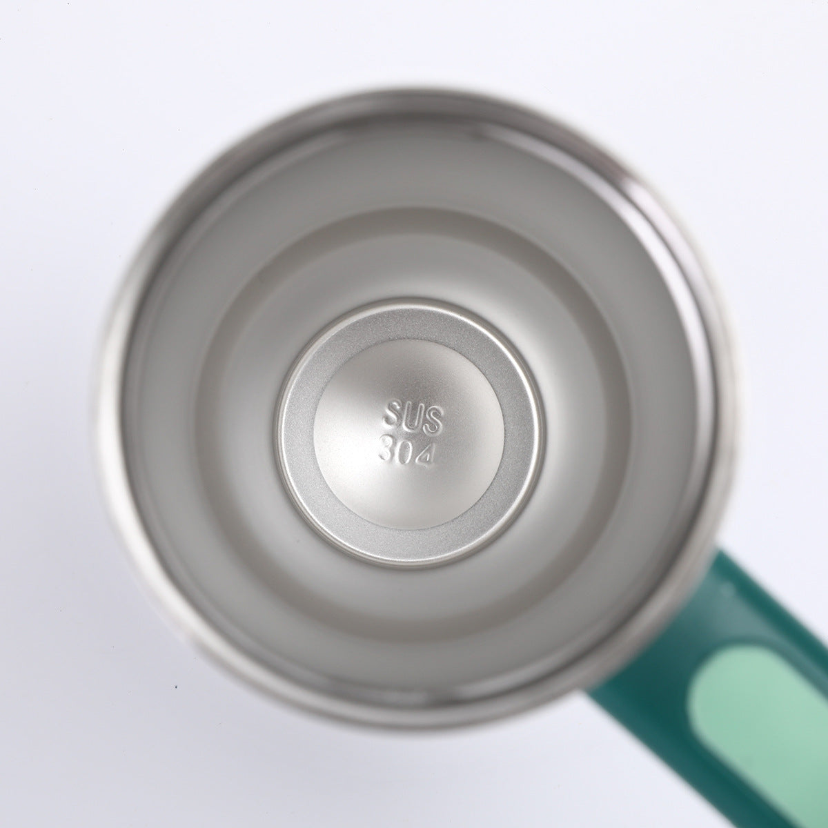 Termo pequeño de acero inoxidable con lineas