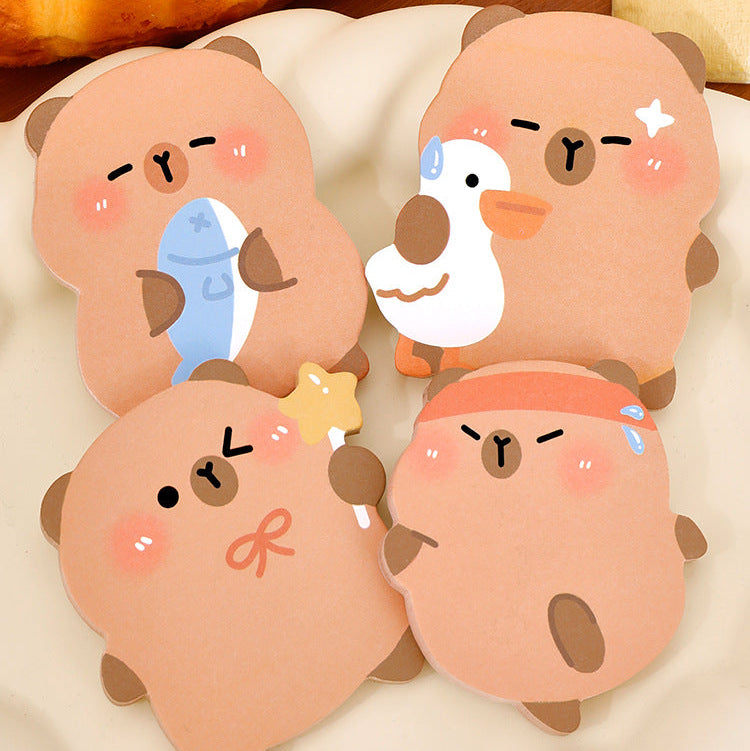 Notas adhesivas de capibara