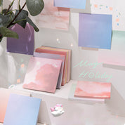 Notas adhesivas de atardecer