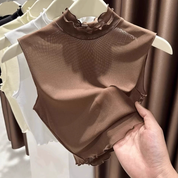 Top sin mangas con olanes - Dressygt