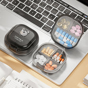 Pastillero de viaje con 4 divisiones