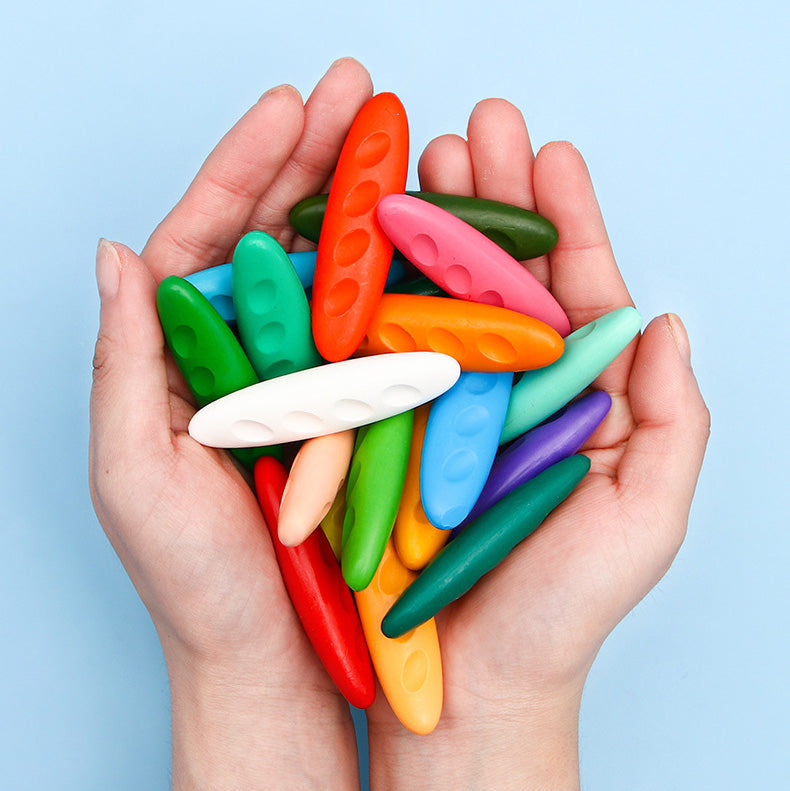 Crayones de cera ergonómicos para niños