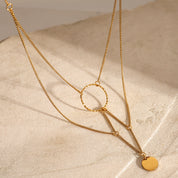 Collar con colgante de circulo