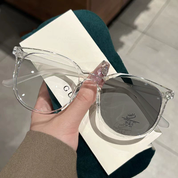 Lentes grandes fotocromaticos con diseño semi circular - Dressygt