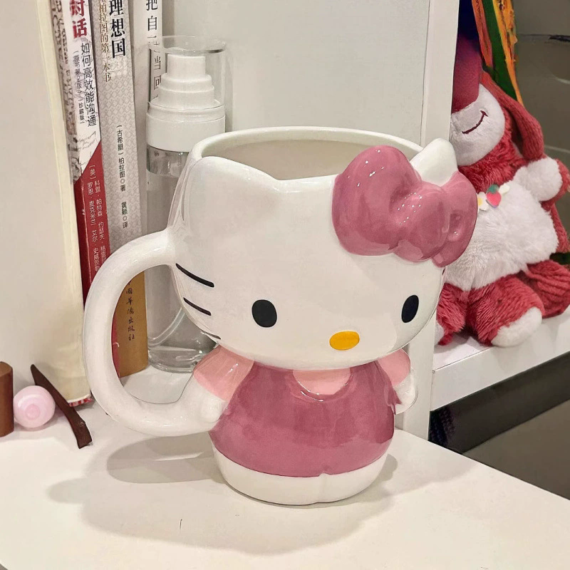 Taza de ceramica 3D con forma de Hello Kitty - Dressygt