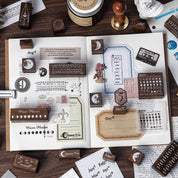 Set de 30 sellos para Journal con las fases de la Luna
