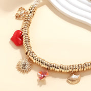 Collar chunky con charms