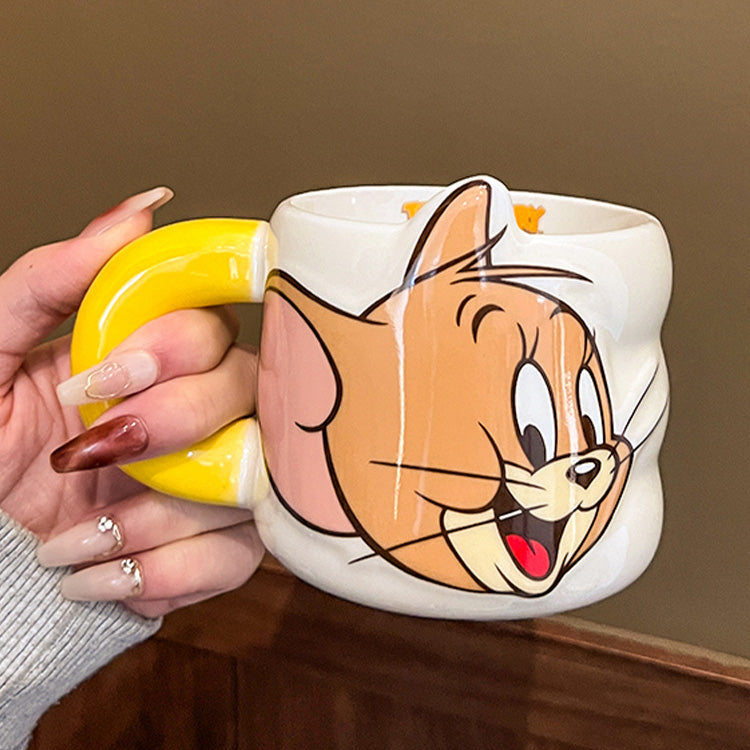 Taza de cerámica Tom y Jerry