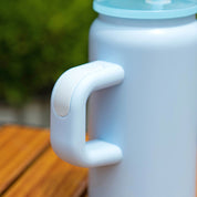 Vaso de acero inoxidable con agarrador