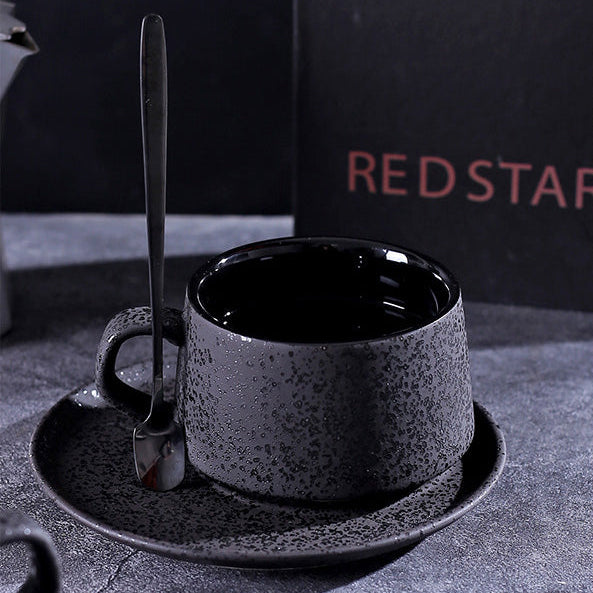 Set de taza con plato de cerámica