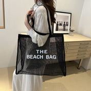 Bolsa de playa transparente