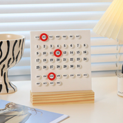 Calendario acrílico 3D