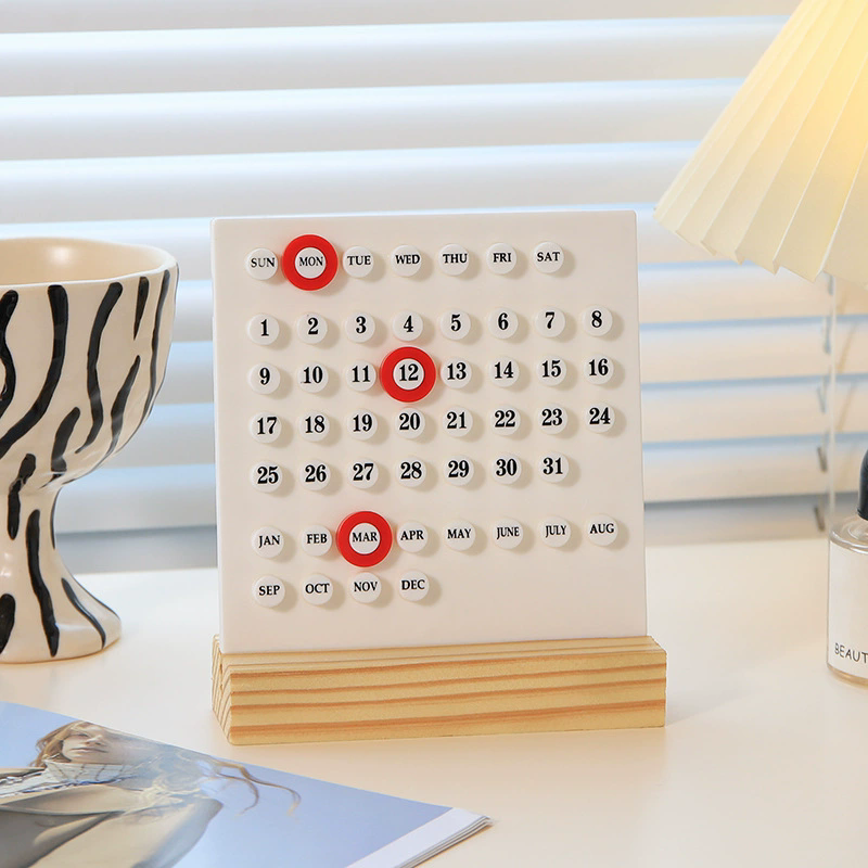 Calendario acrílico 3D