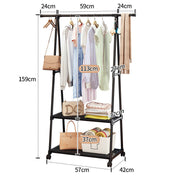 Perchero organizador de ropa