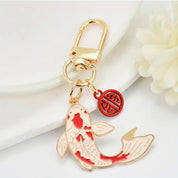 Llavero de fortuna con diseño de pez koi - Dressygt