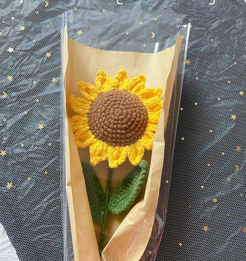 Bouquet individual de girasol tejido - Dressygt