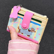 Billetera compacta con diseño de perrito - Dressygt