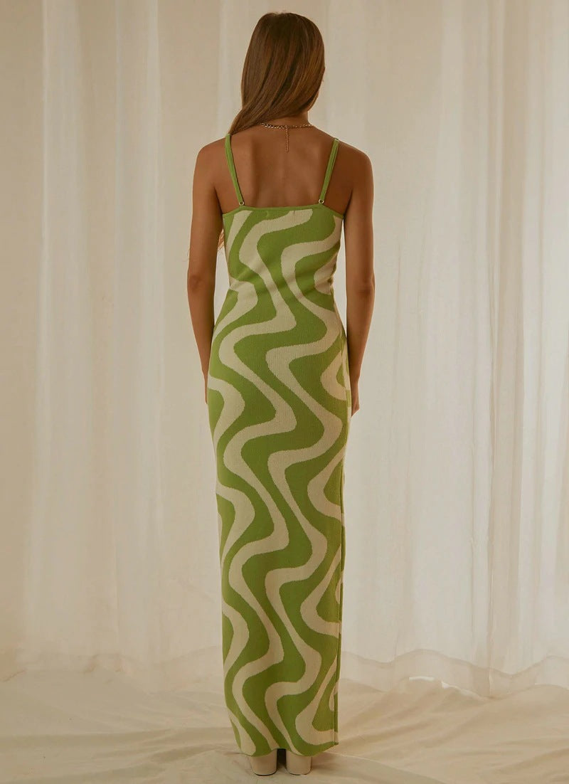 Vestido largo retro