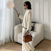 Conjunto knit minimalista de dos piezas