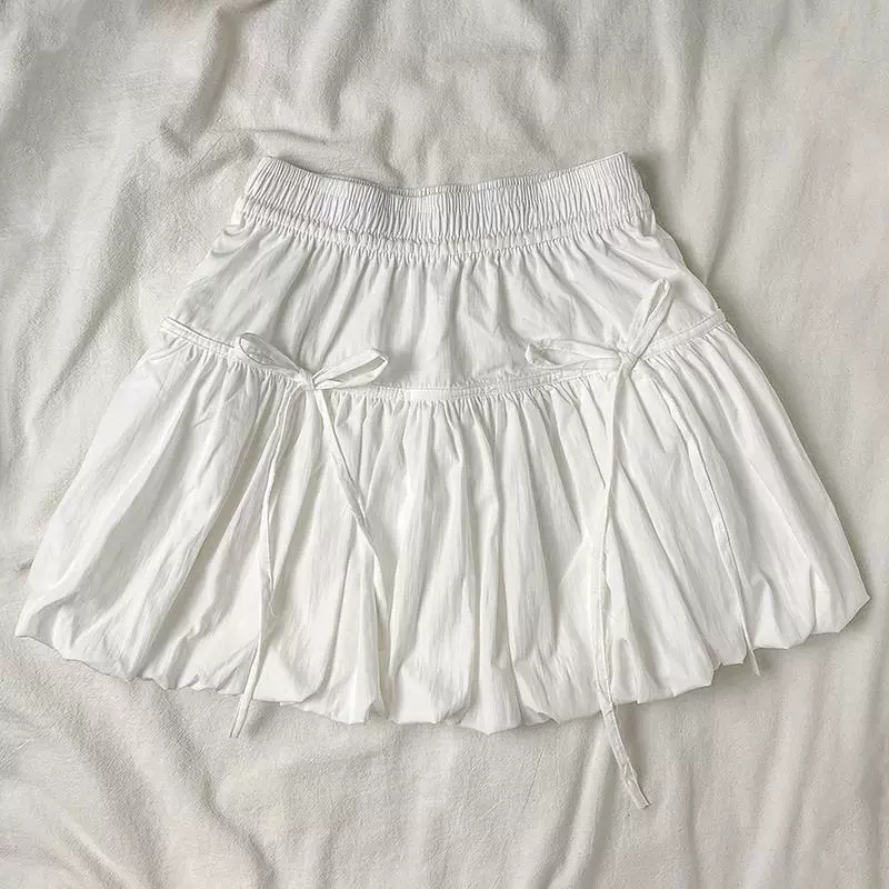 Mini falda ballon con moños