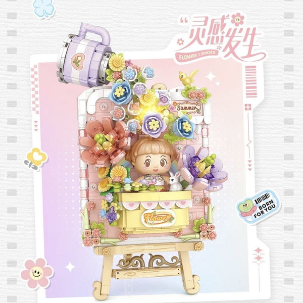 Bloques de construcción kawaii