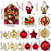 Set de esferas y adornos navideños