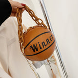 Bolso en forma de pelota de basketball
