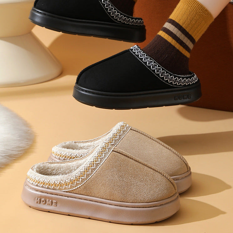Pantuflas antideslizantes con forro de peluche