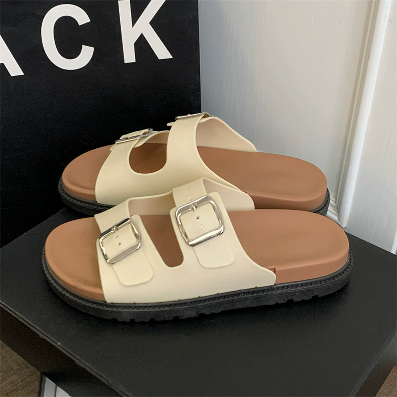 Sandalias con doble hebilla