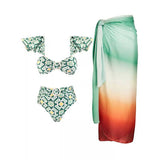 Conjunto de bikini de flores