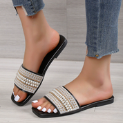 Sandalias casuales con perlas decorativas - Dressygt