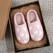 Pantuflas rosa de fantasmas