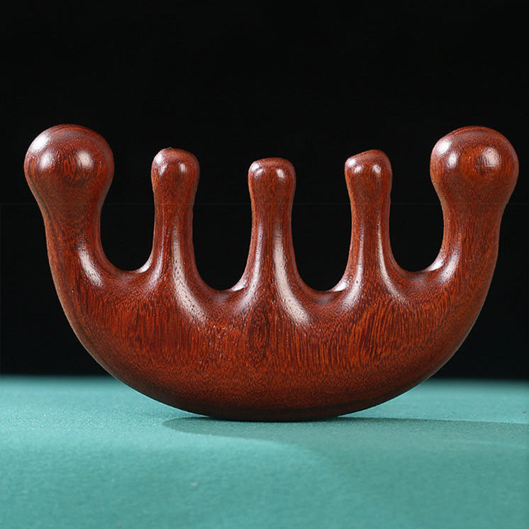 Masajeador capilar de madera curvo - Dressygt